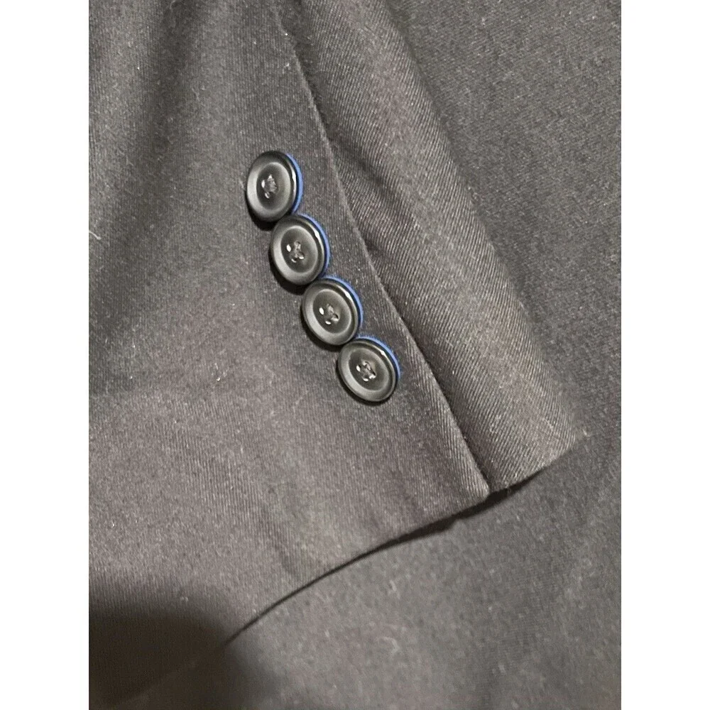 Billy London UK 46R Mens 2 Button Black Suit Blazer Jacket